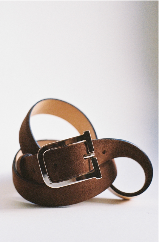 Bold Signature Belt Camoscio Cognac
