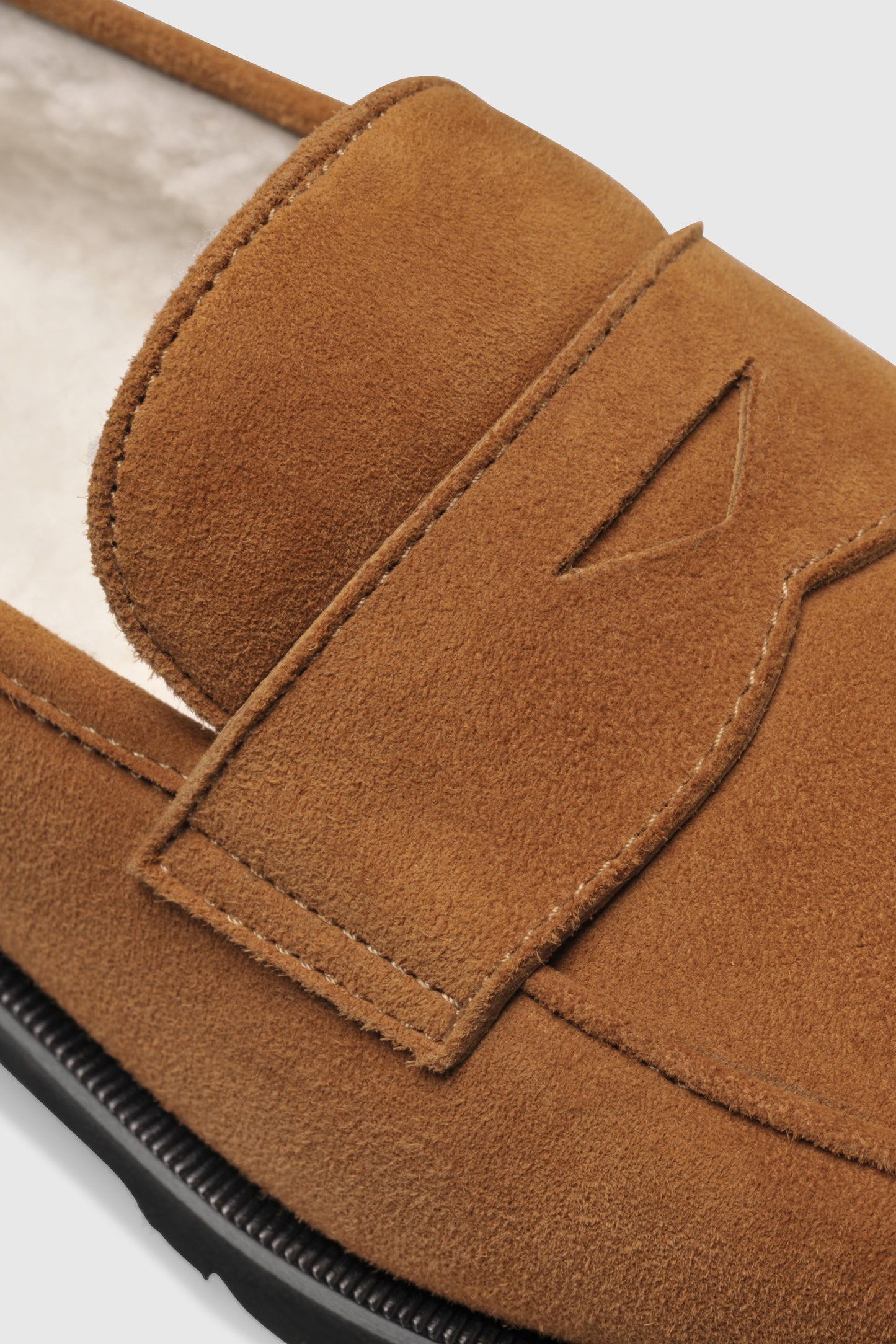 Loafer 1471 Velor Brown Shearling Latte