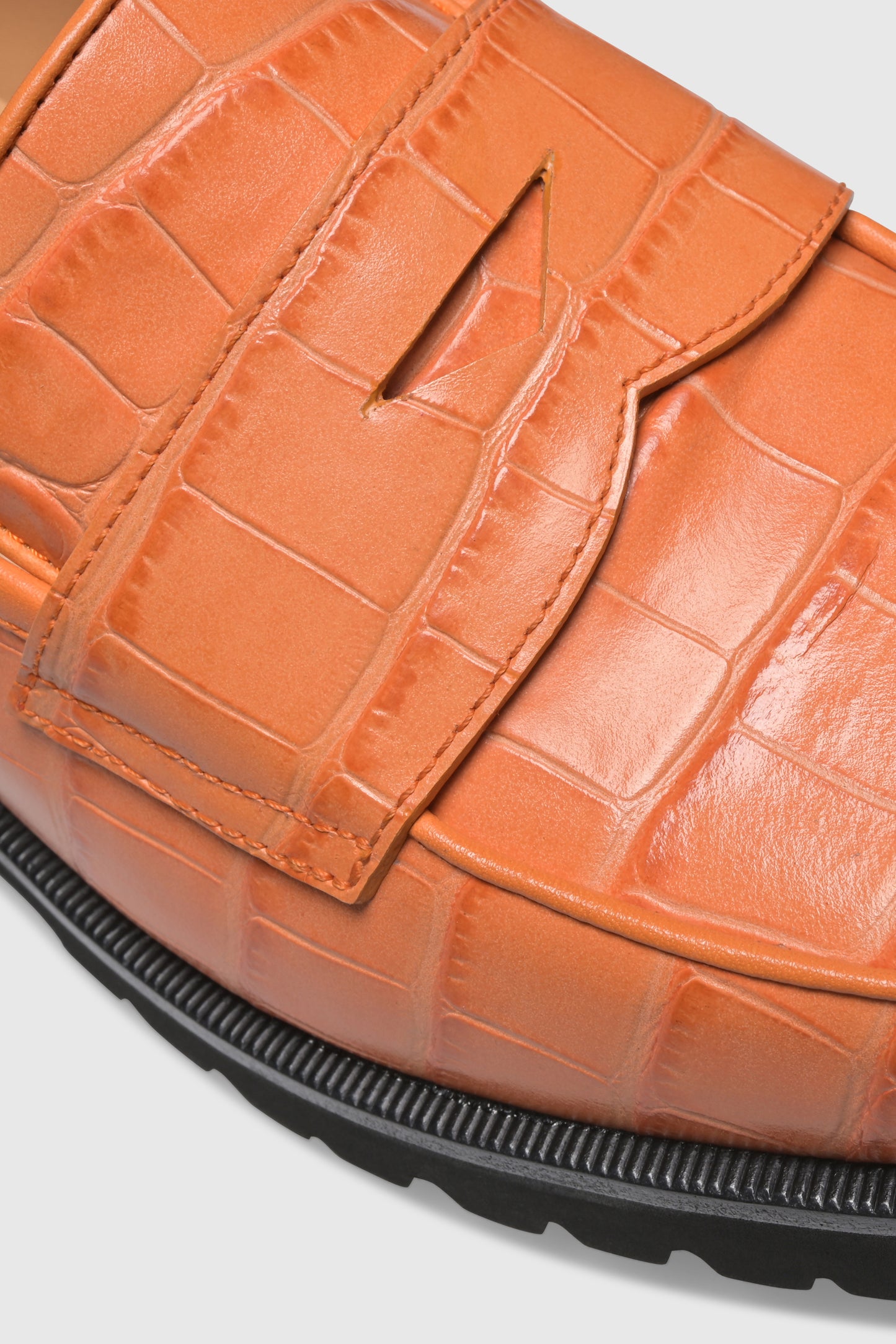 Loafer 1336 Cocco Stampato Arancio