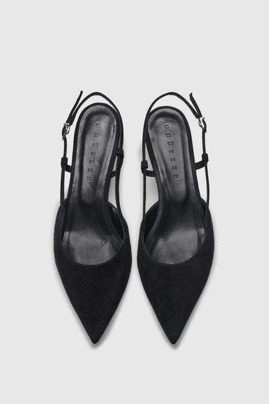 Slingback 9317 Camoscio Navy