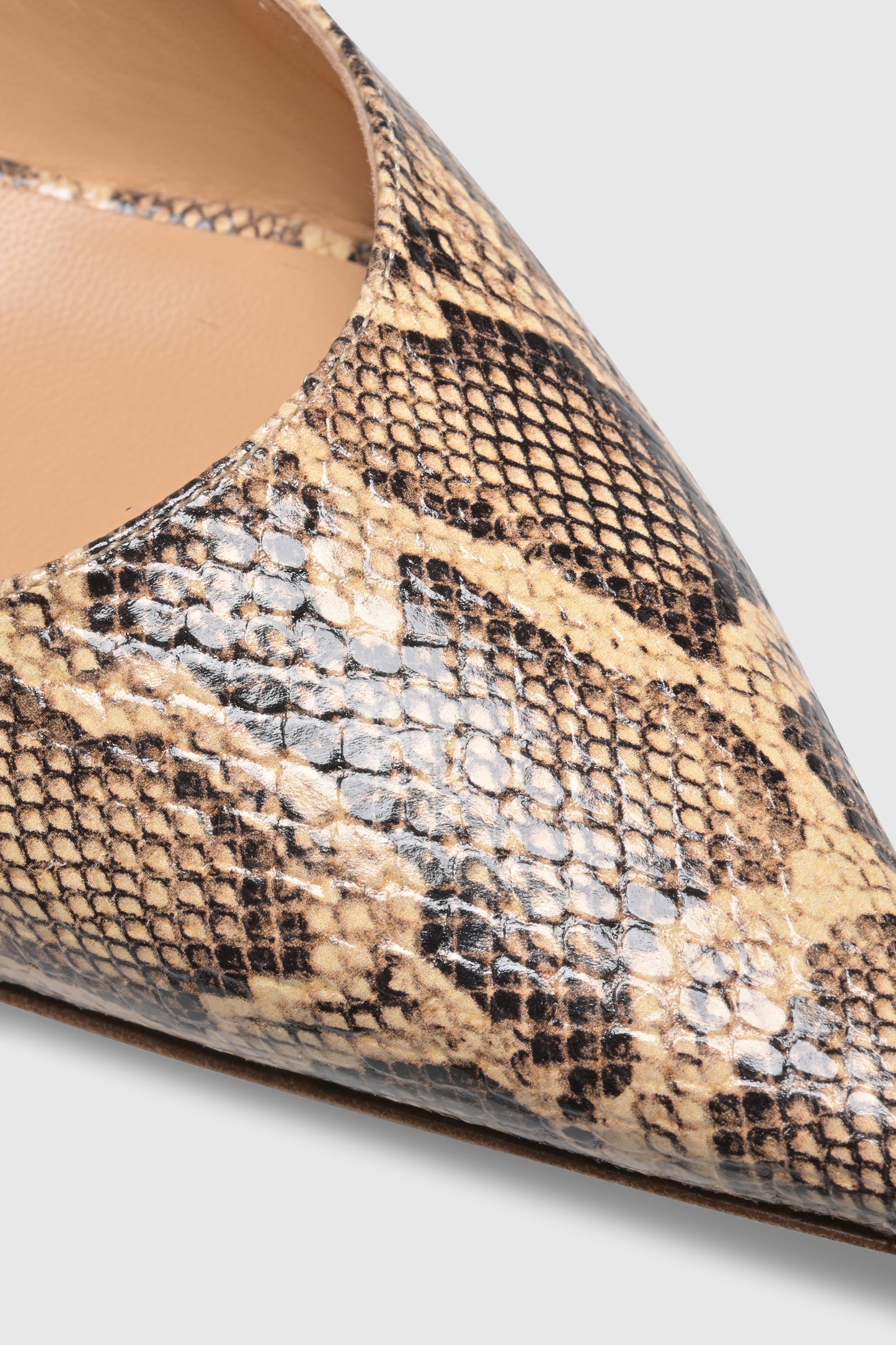 Slingback 9317 Pitone Stampato Beige