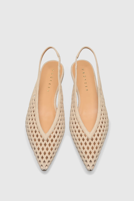 Slingback 9422 Camoscio Latte