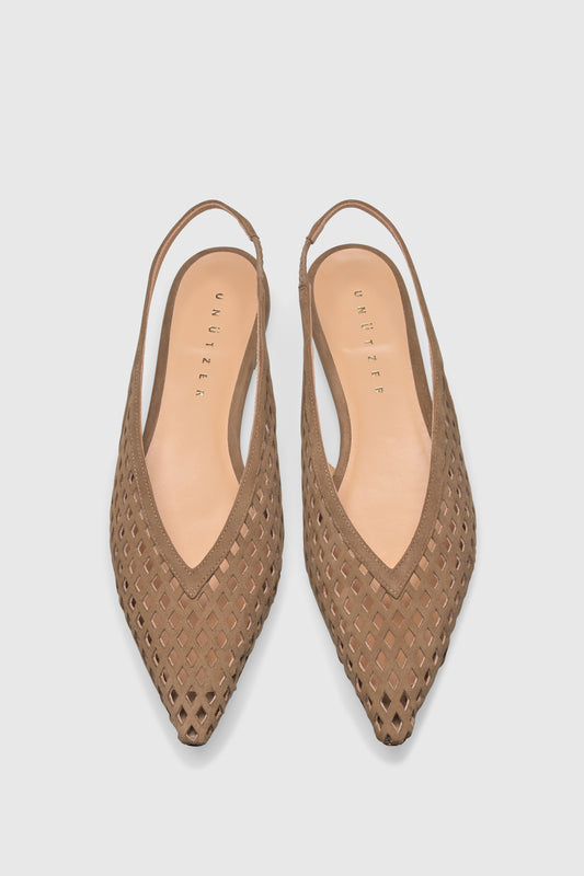 Slingback 9422 Camoscio Taupe