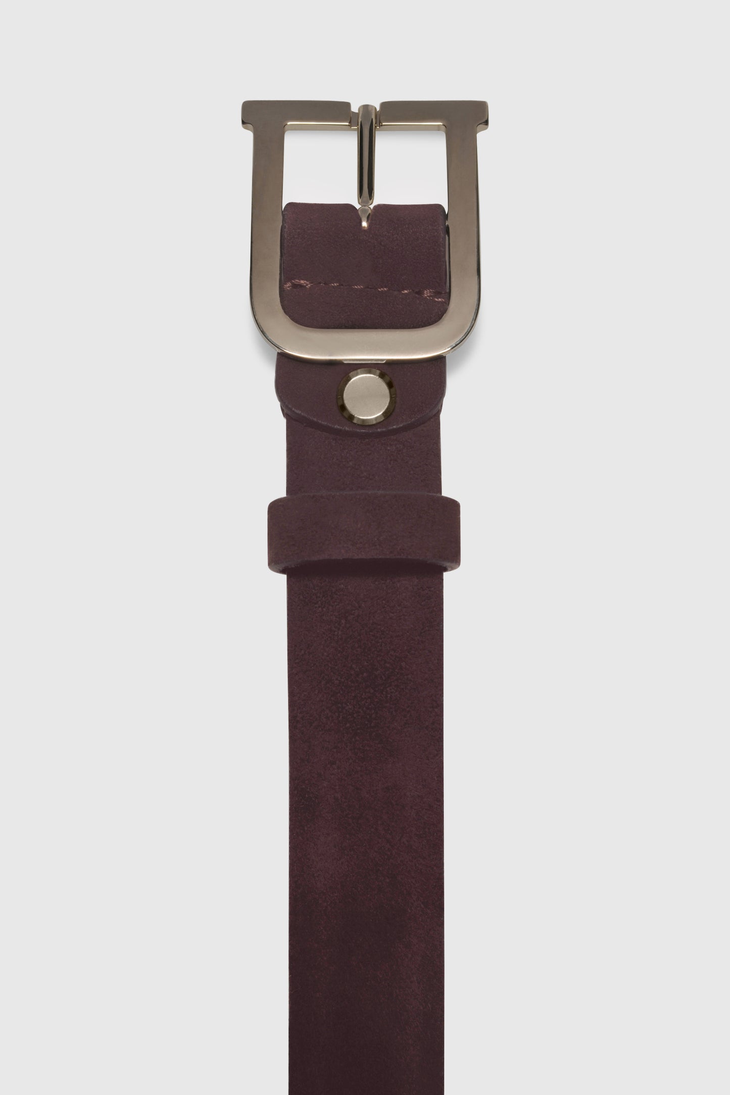 Bold Signature Belt Camoscio Plum