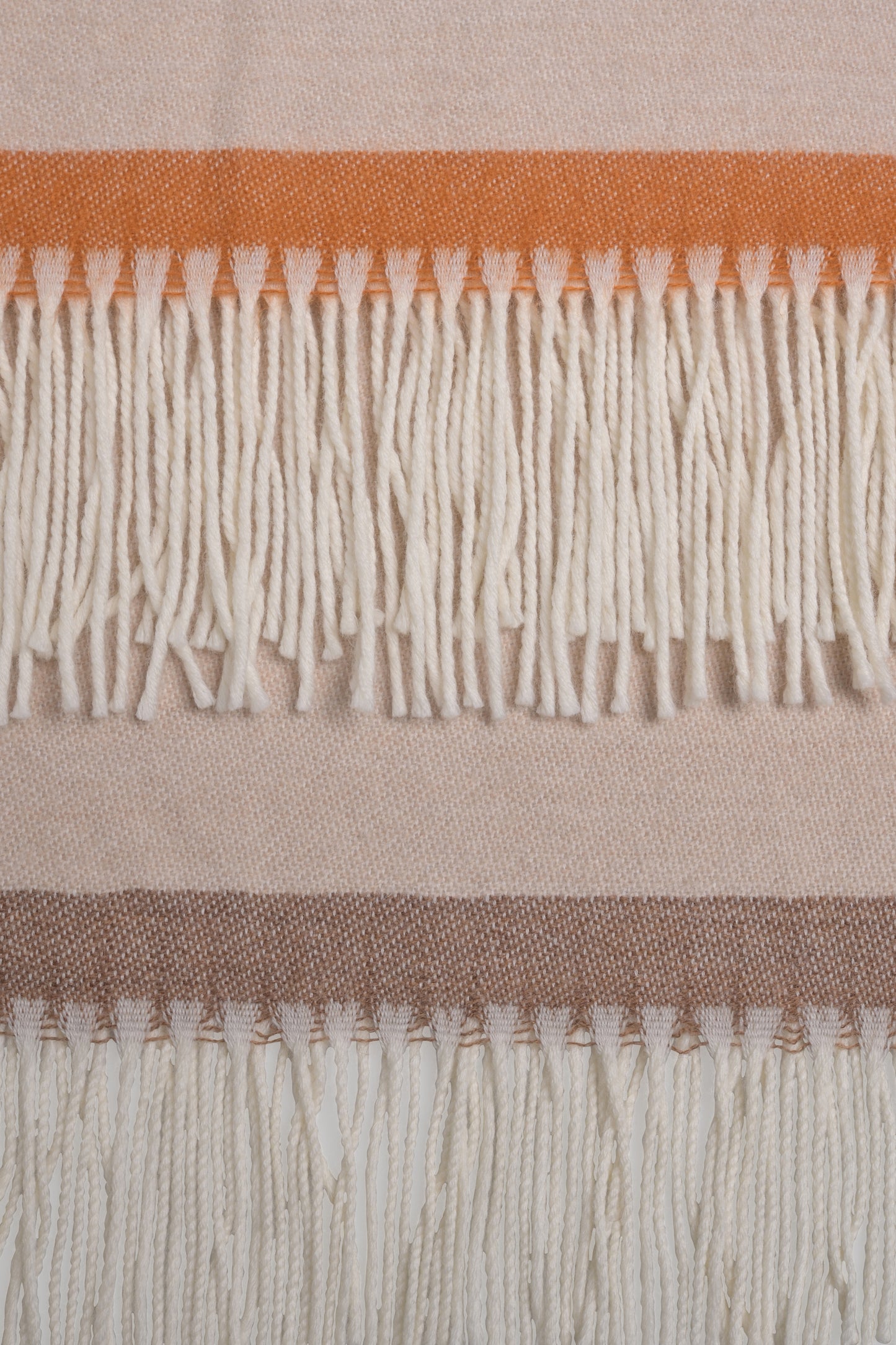 Plaid Merino Wool Double Creme