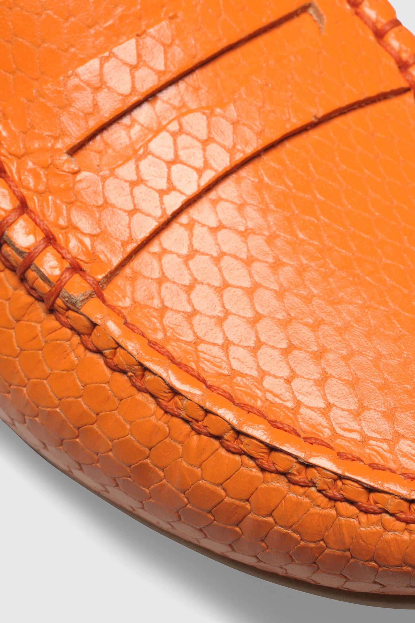 Loafer U150 Pitone Arancio