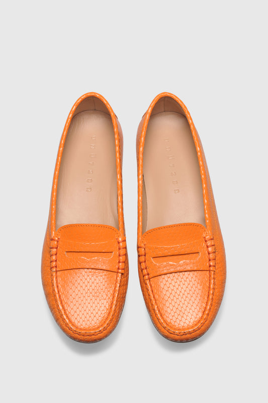 Loafer U150 Pitone Arancio