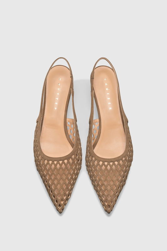 Slingback 9515 Camoscio Taupe