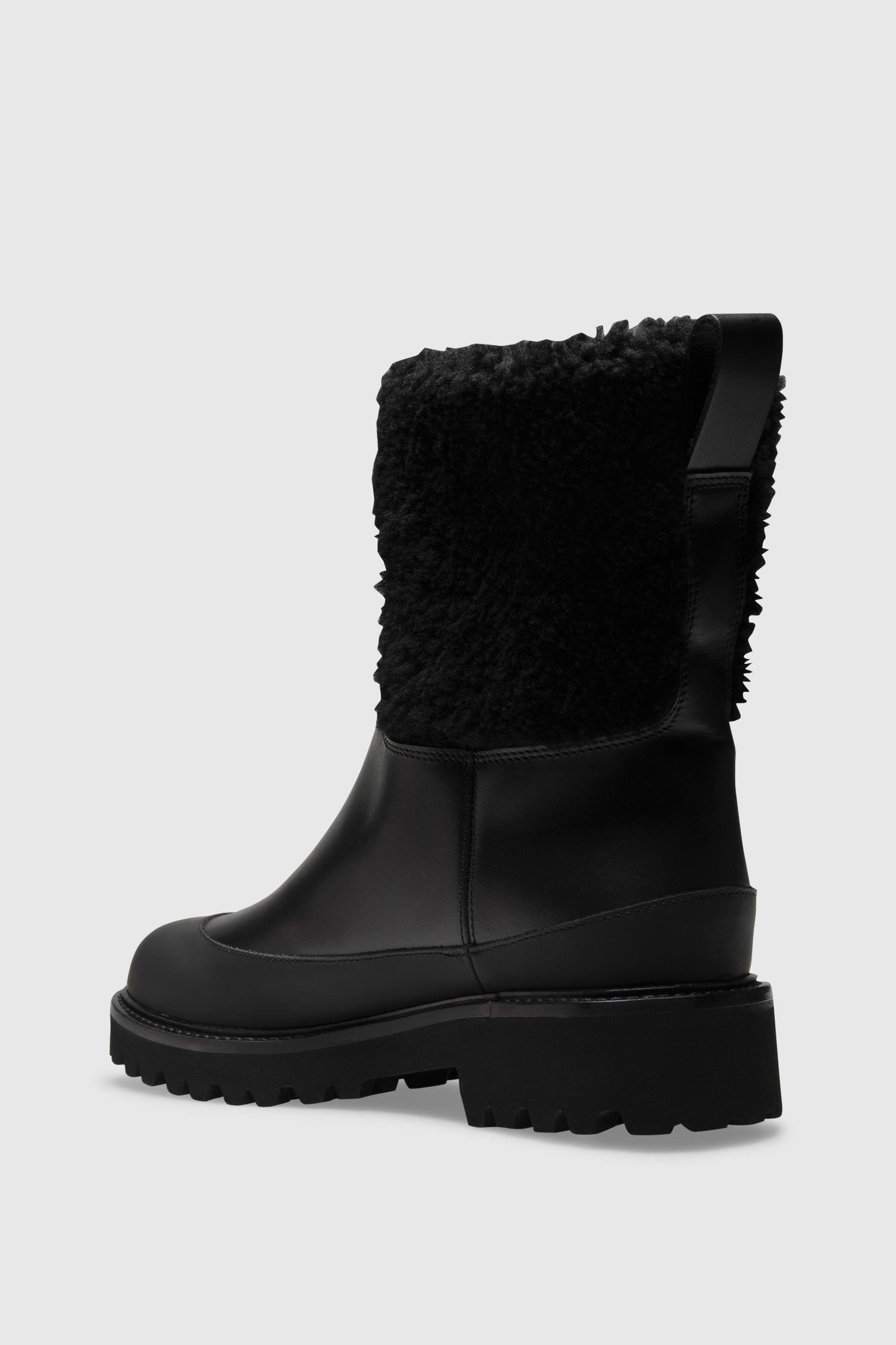 Ankle boots 8112 Vitello Black Shearling Black