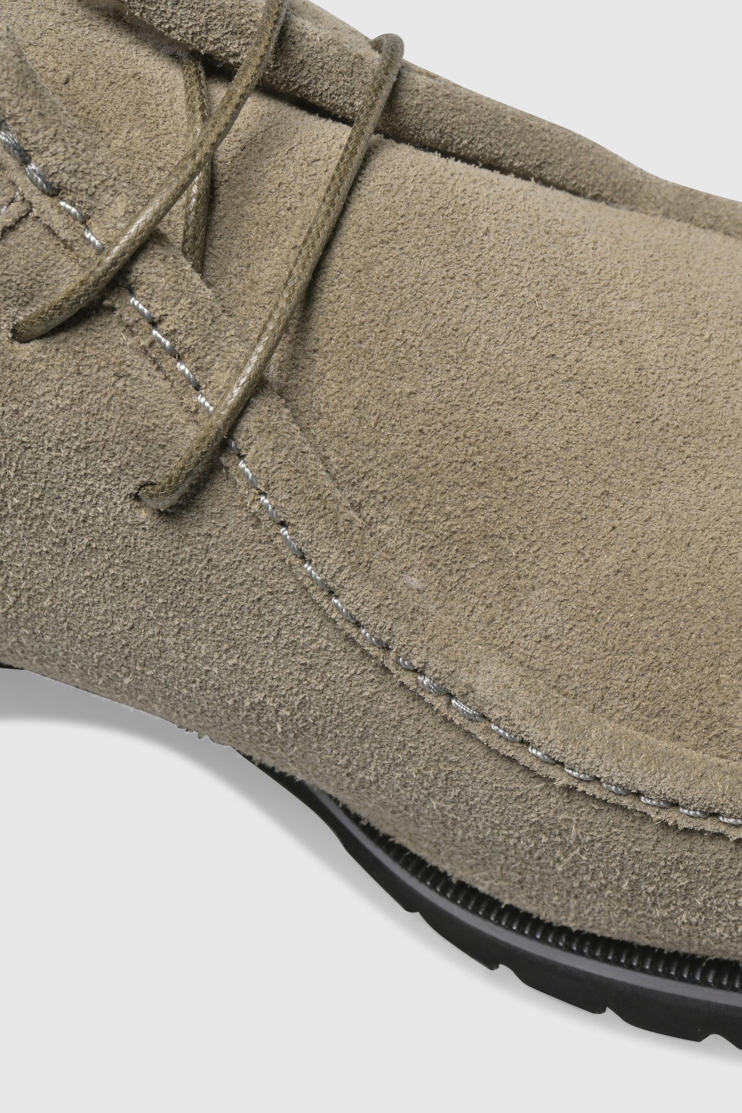 Stiefelette 9555 Velour Olive Shearling Latte