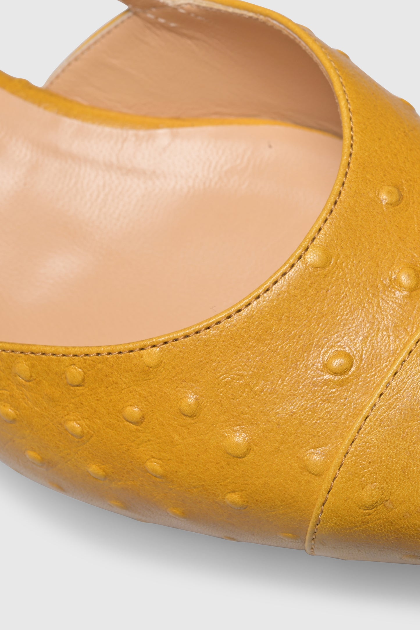 Slingback 8667 Struzzo Stampato Yellow