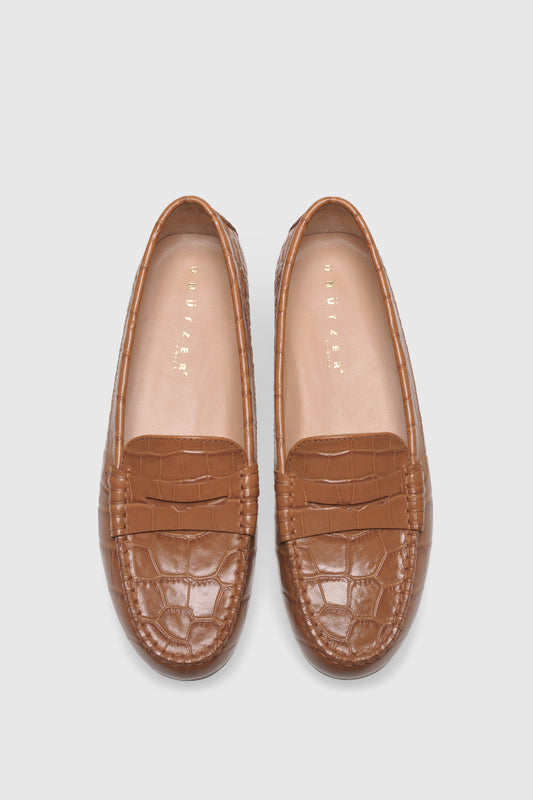 Loafer 1490 Cocco Stampato Nocciola