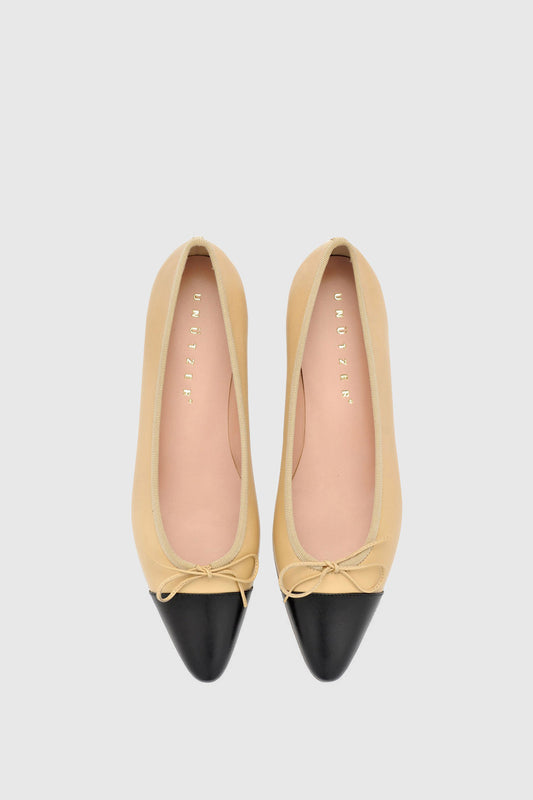 Ballerina 2056 Nappa Beige Black