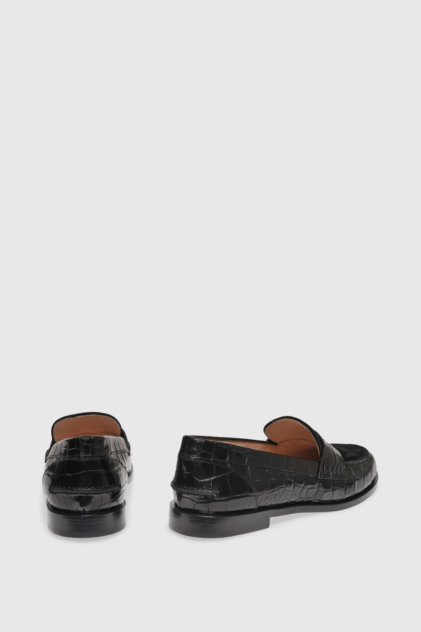 Loafer 9250 Cocco Stampato Velor Black