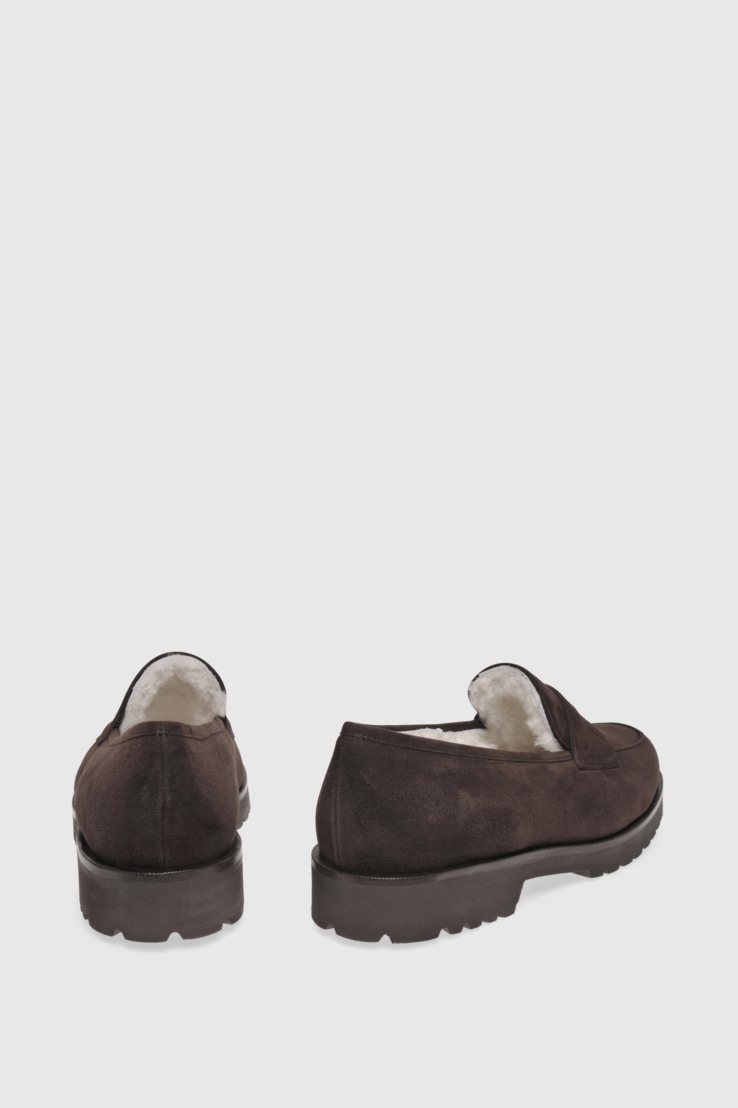 Loafer 1471 Velor Chocolate Shearling Latte