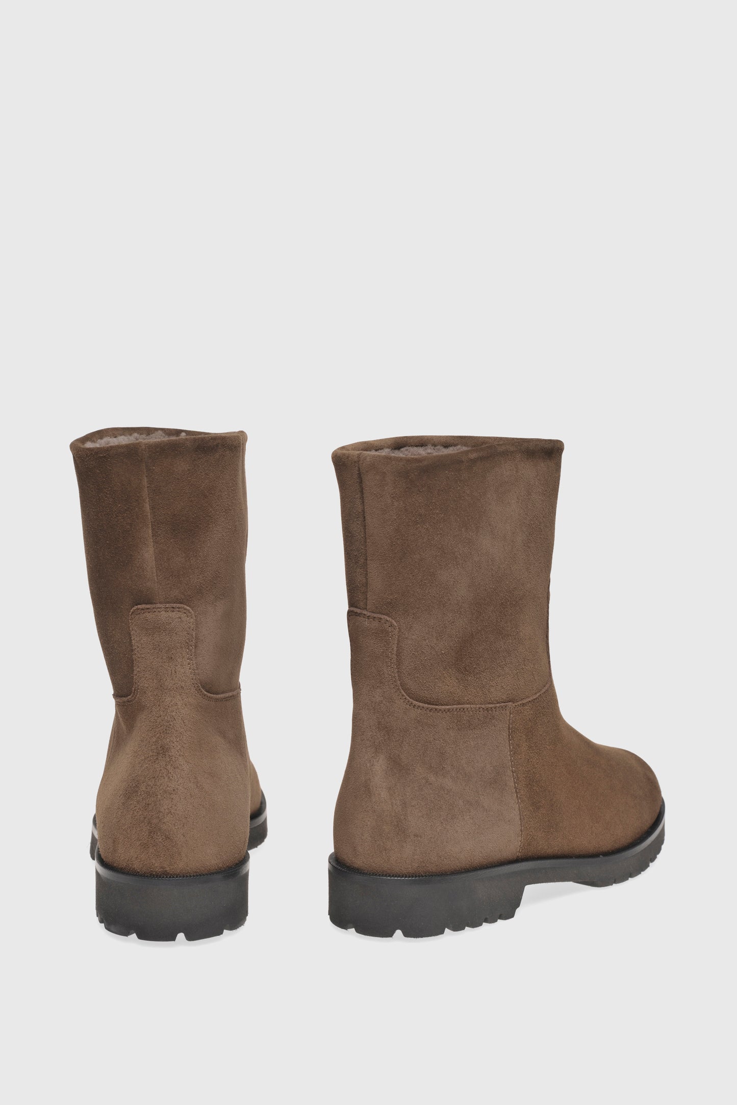 Ankle boots 7334 Velor Shearling Brown