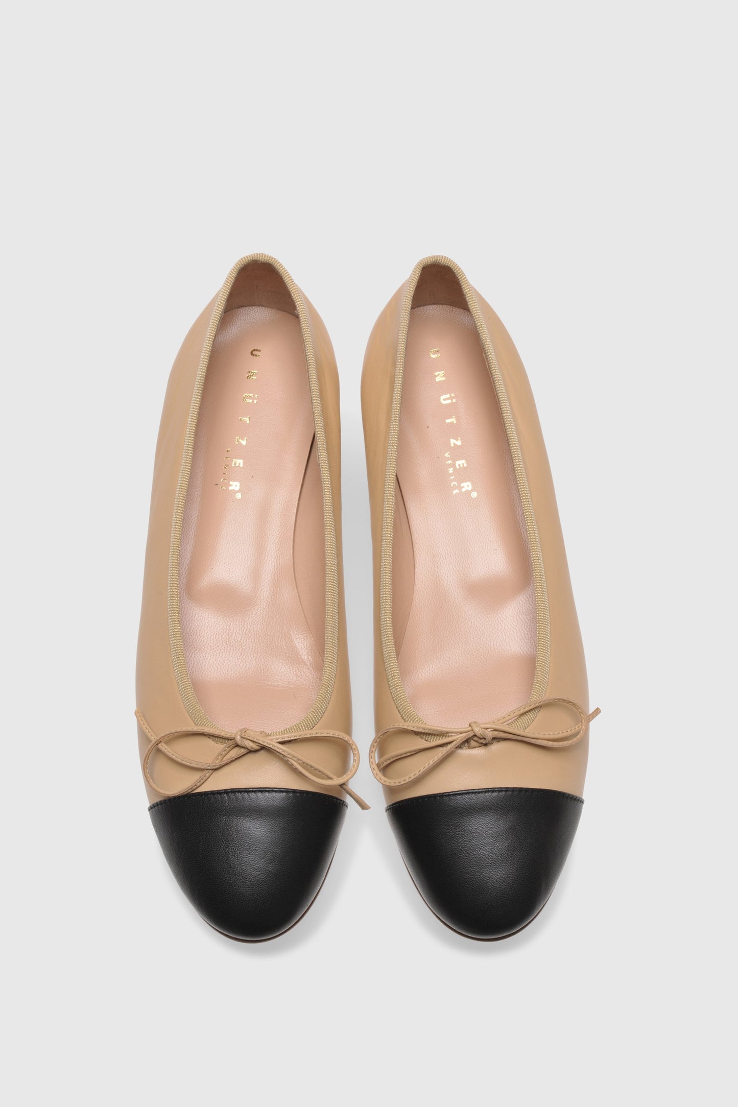 Ballerina 963 Nappa Beige Black