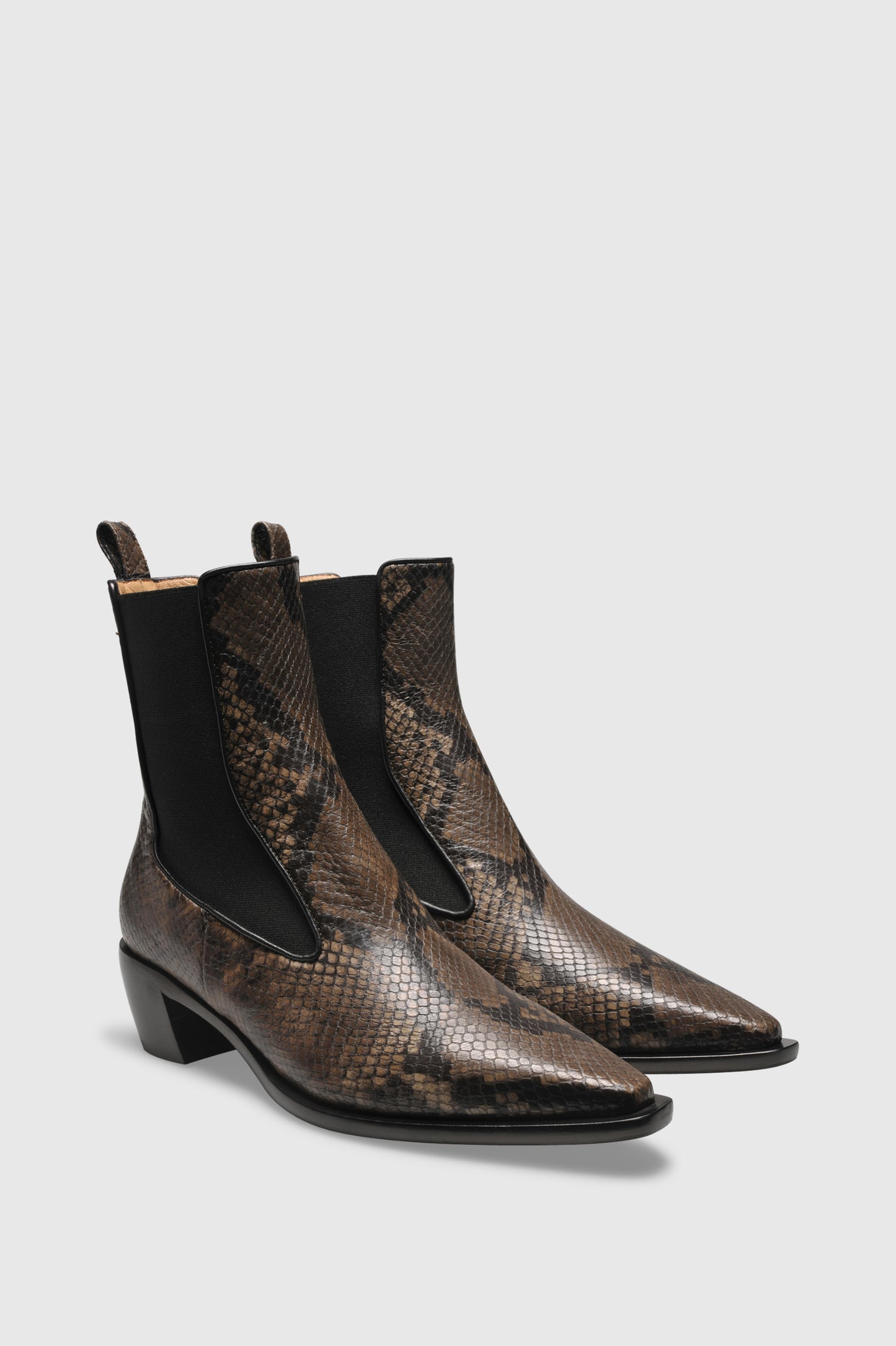 Ankle boots 9346 Pitone Stampato Khaki