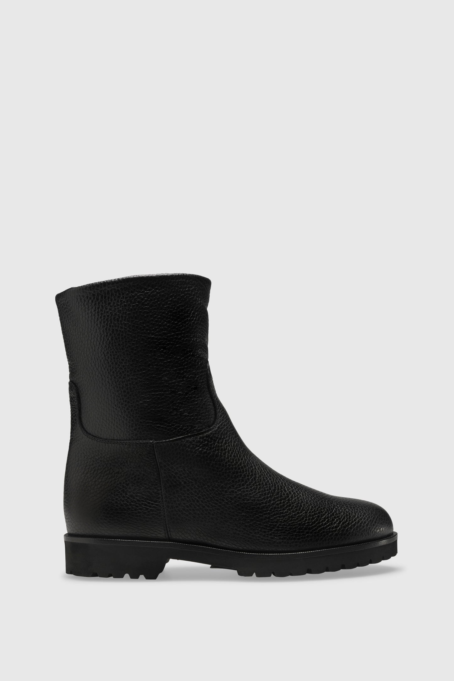 Ankle boots 7334 Eureka Black Shearling Beige