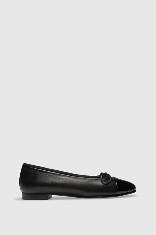 Ballerina 963 Nappa Vernice Black