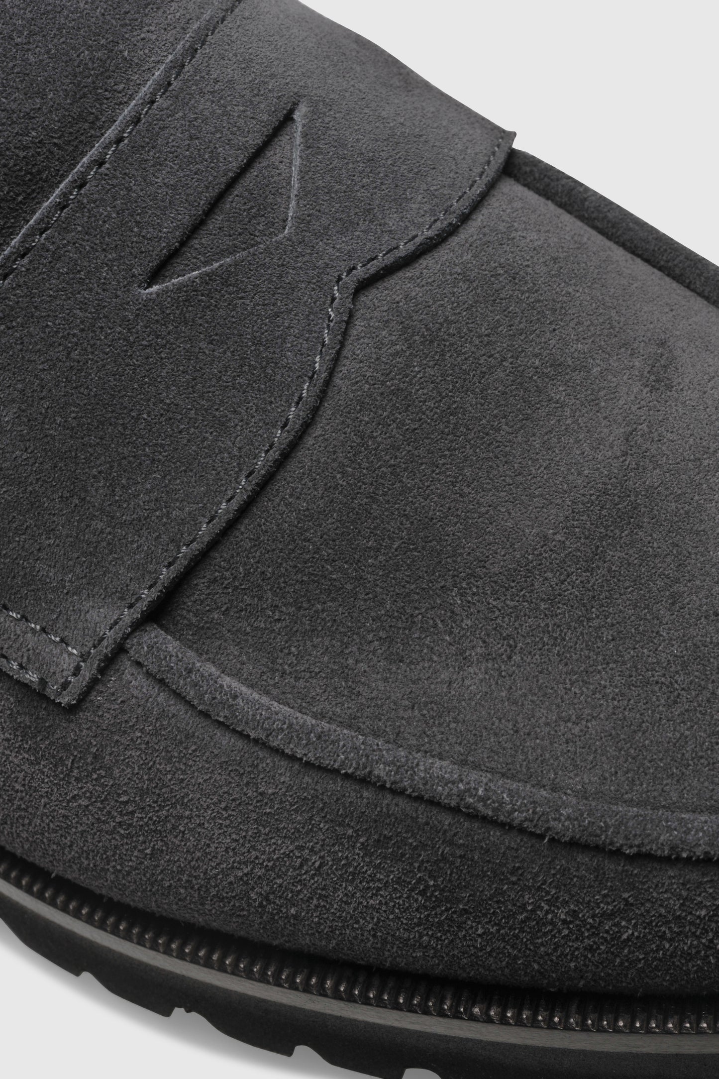 Loafer 1471 Velor Gray Shearling Latte