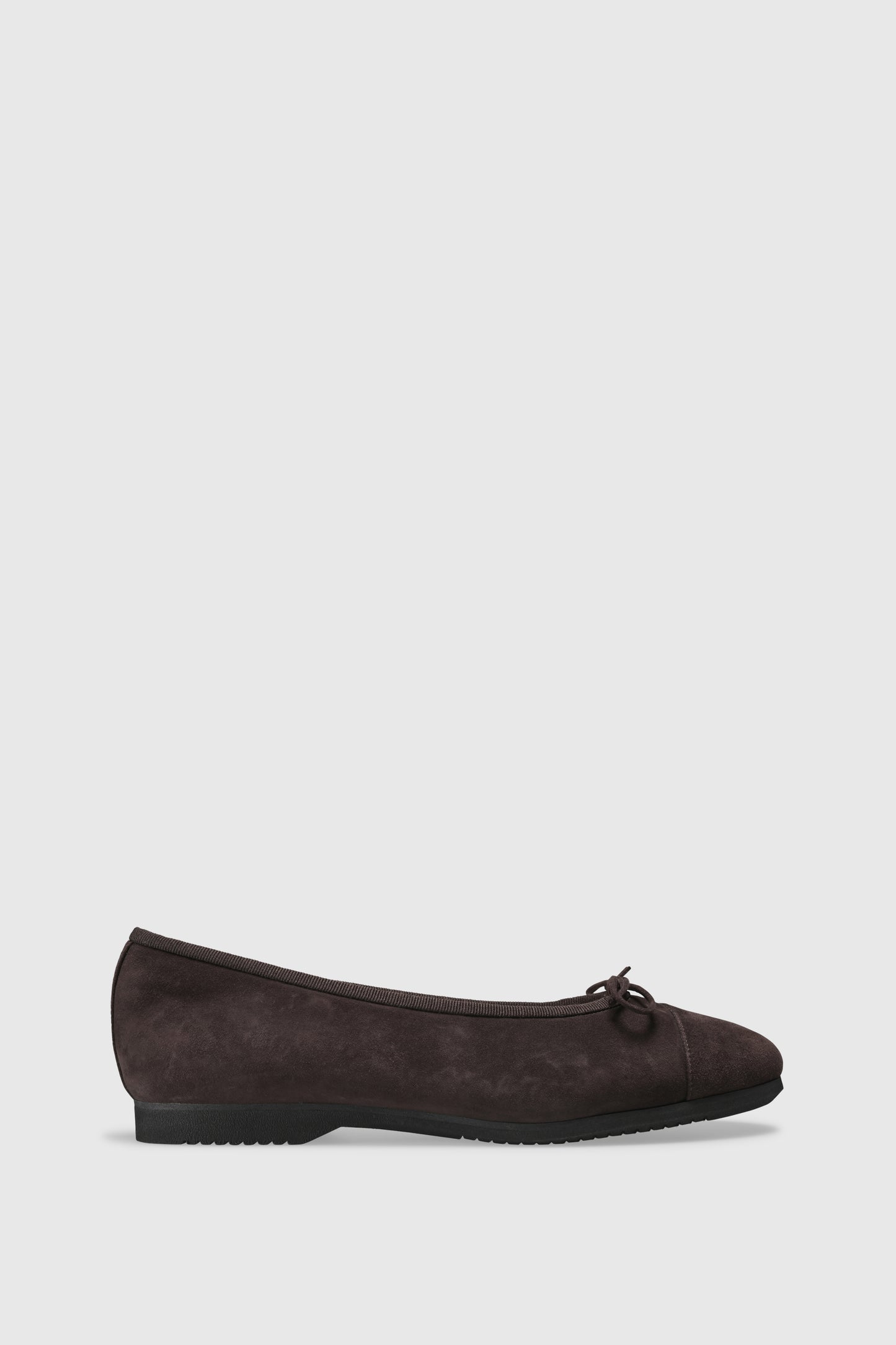 Ballerina 6114 Camoscio Dark Brown Shearling Latte