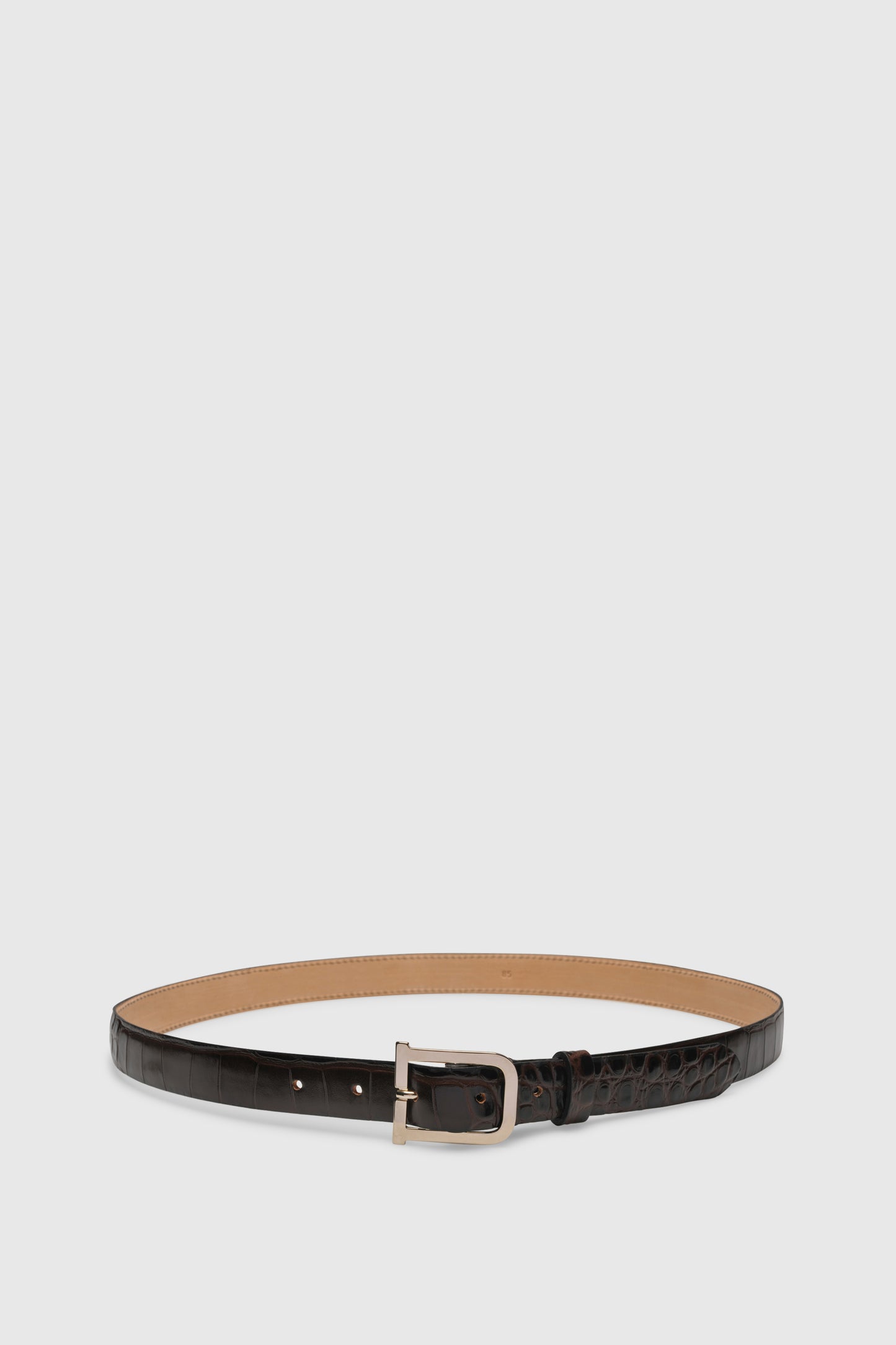 Bold Signature Belt Cocostampato Chocolate