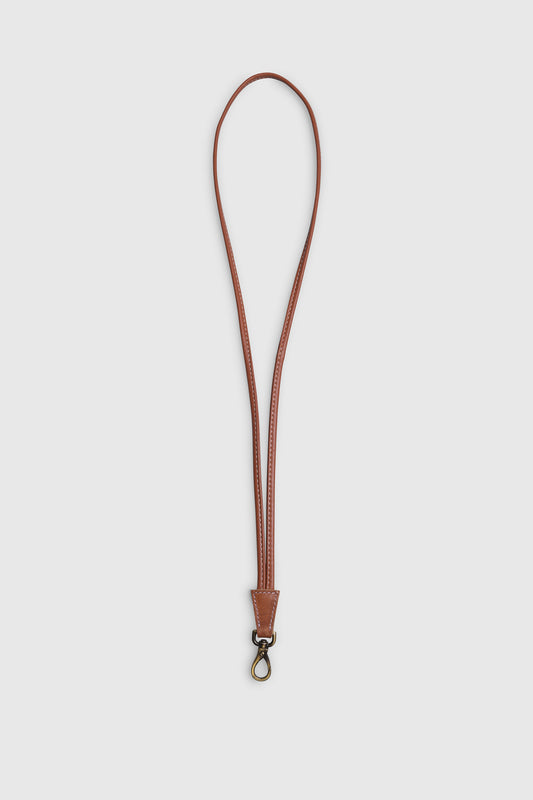Key Chain Leather Cognac