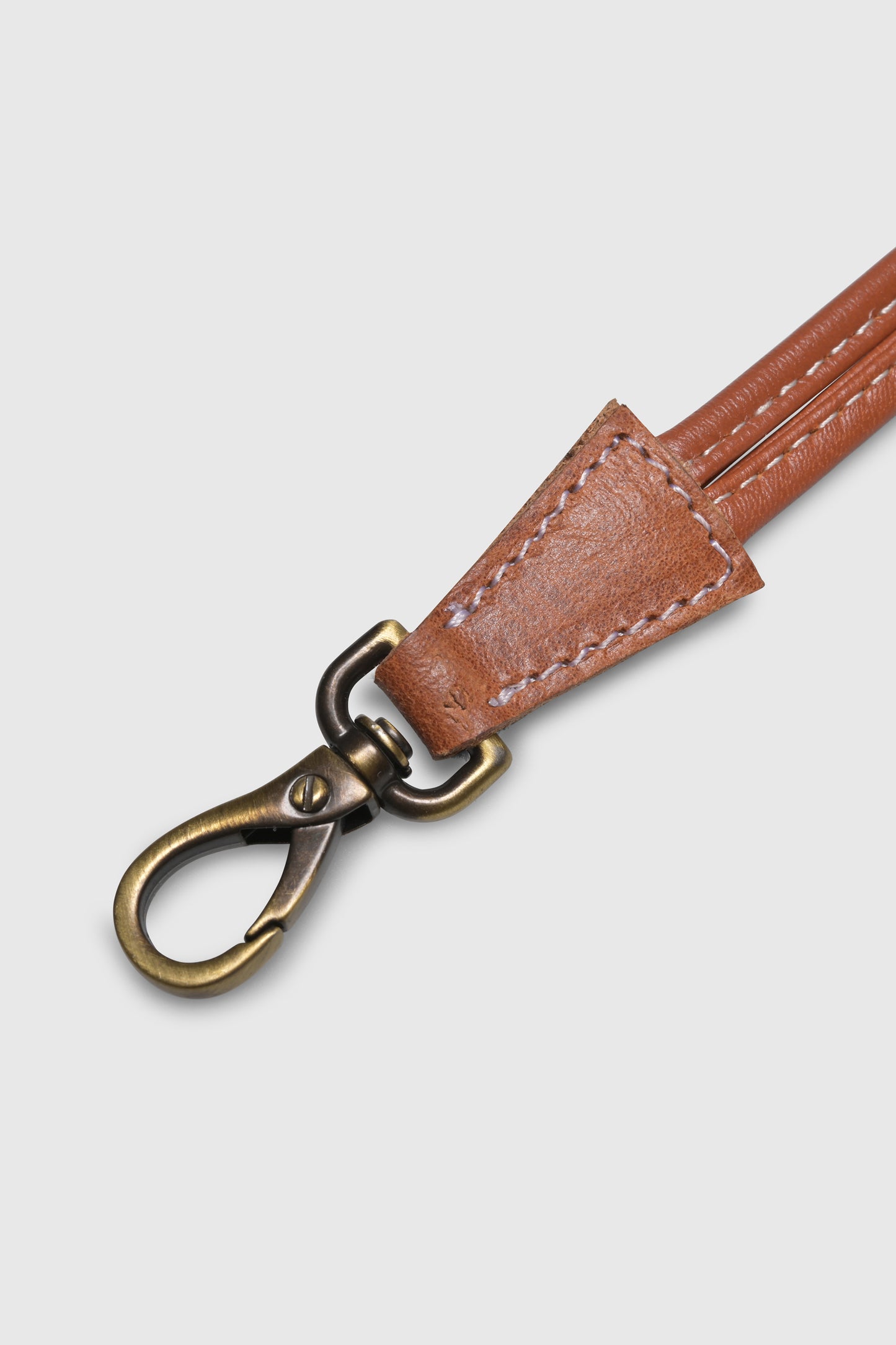 Key Chain Leather Cognac