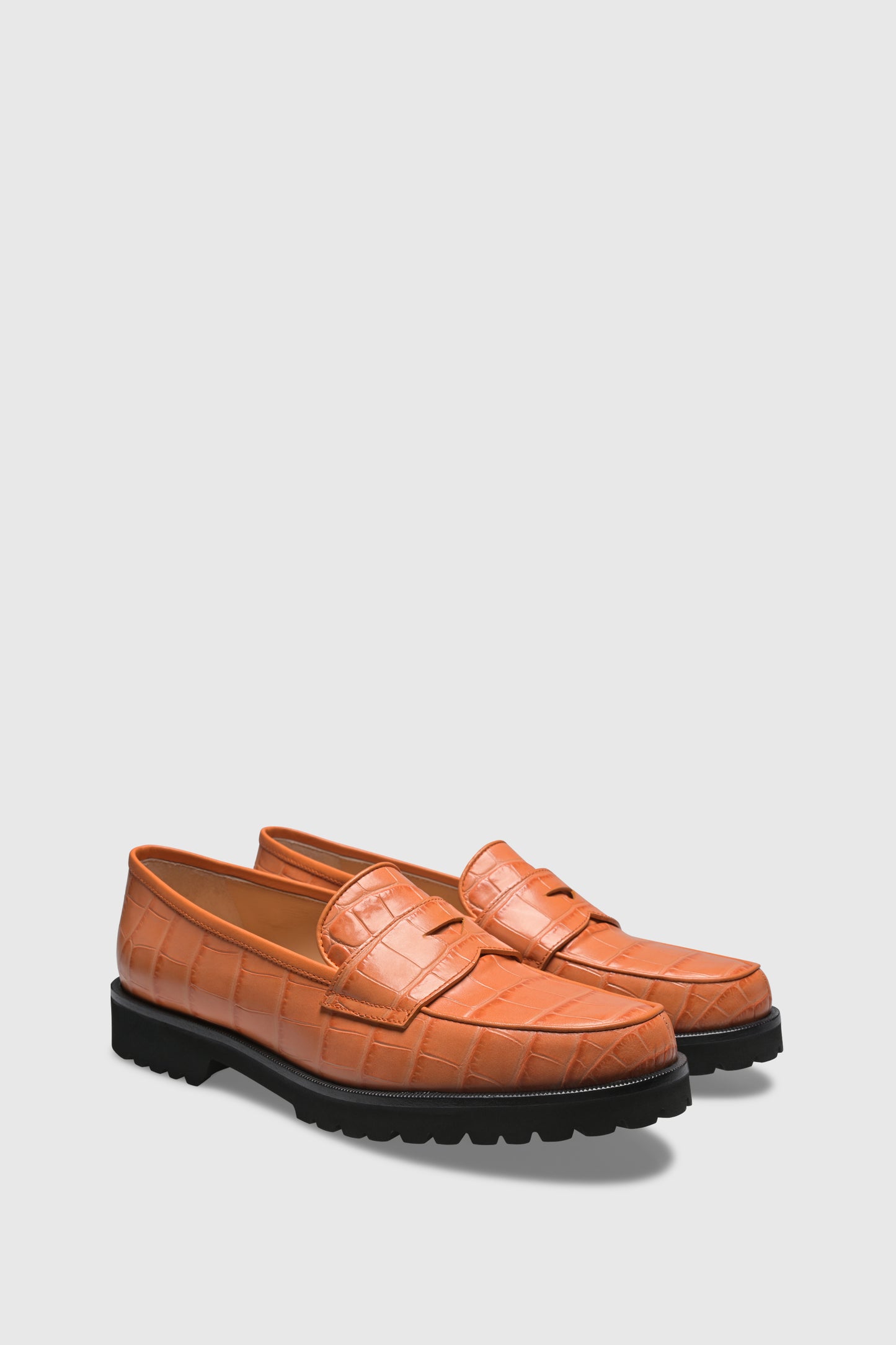 Loafer 1336 Cocco Stampato Arancio 