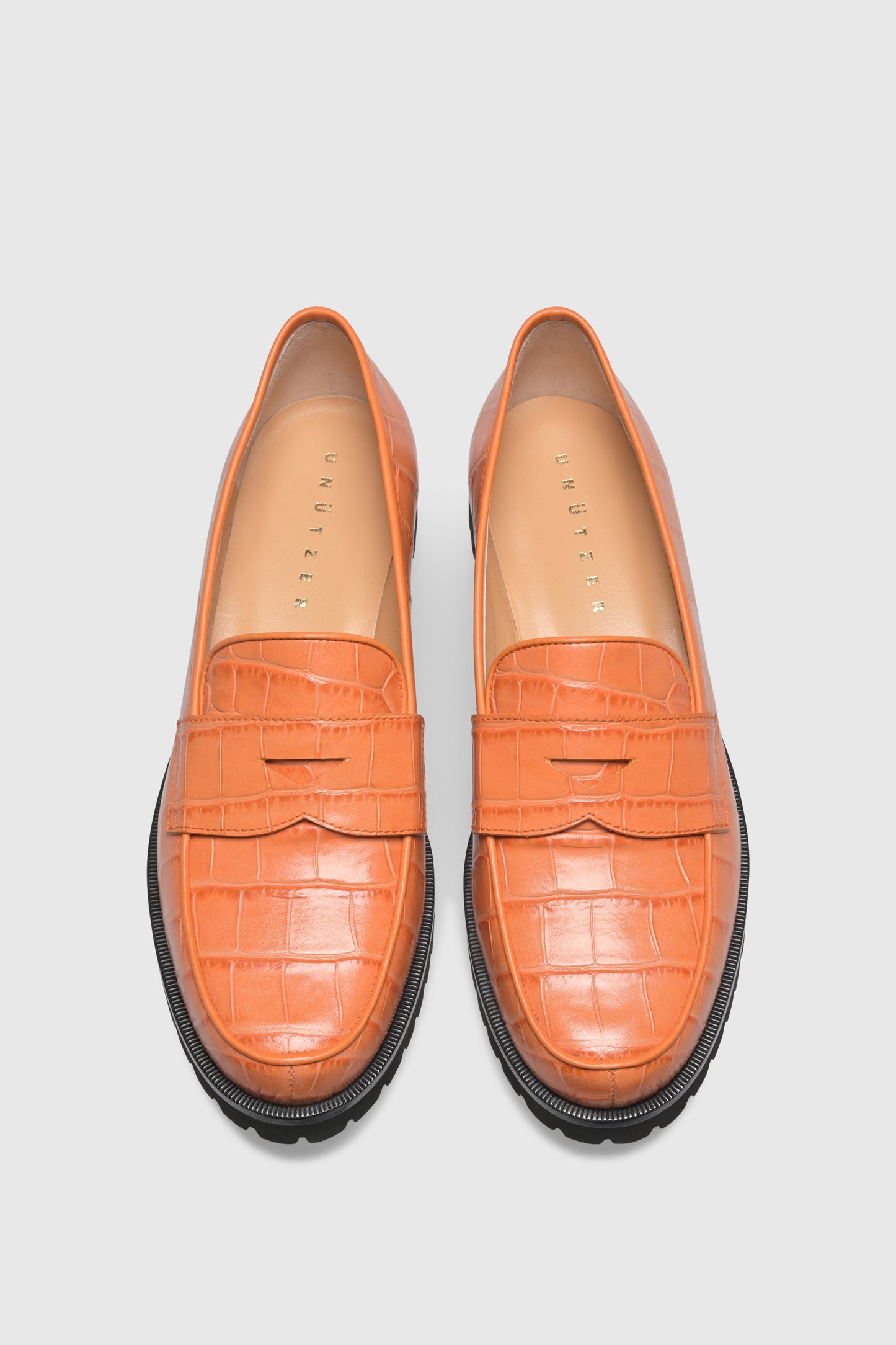 Loafer 1336 Cocco Stampato Arancio 