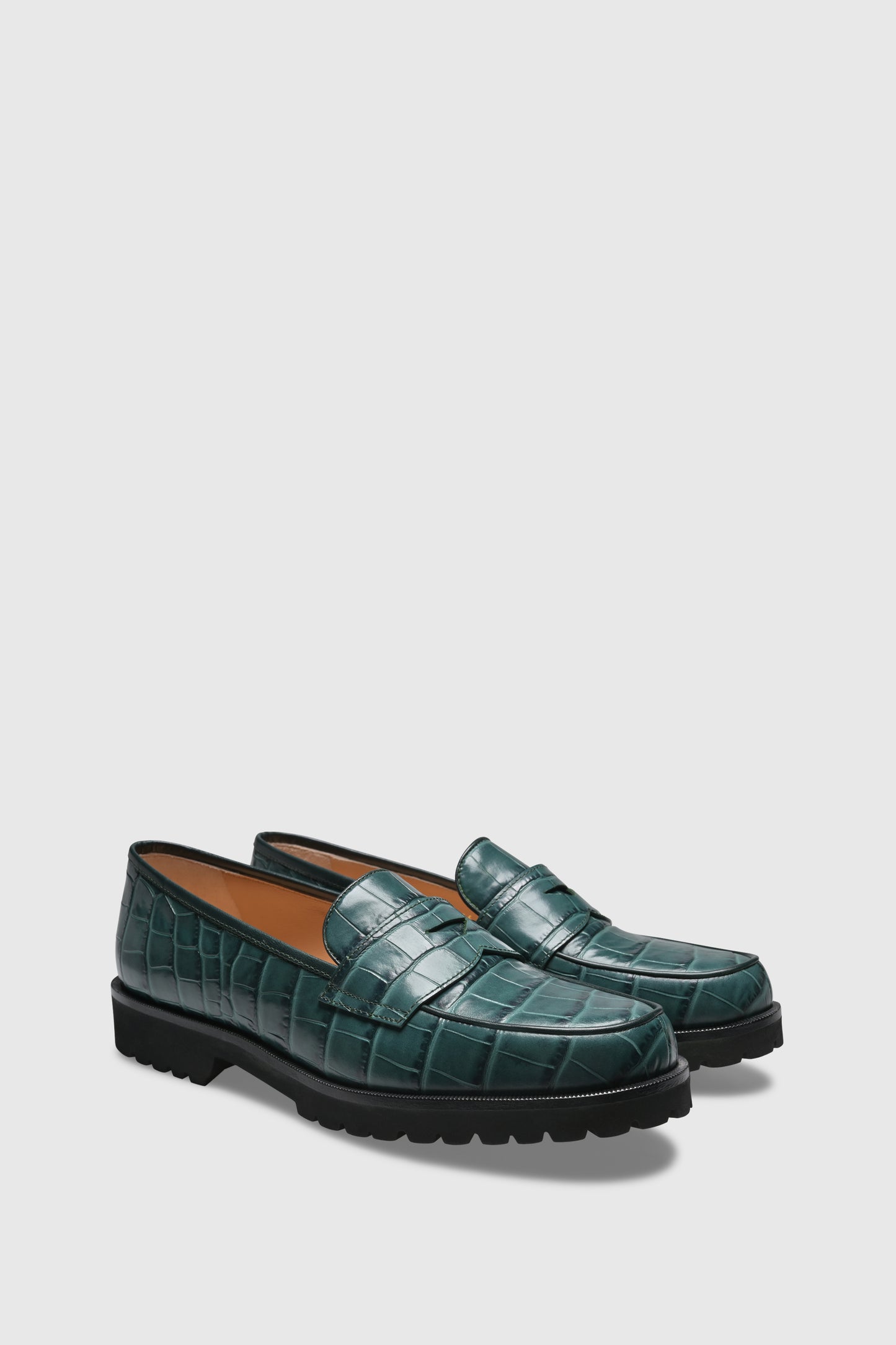 Loafer 1336 Cocco Stampato Verde