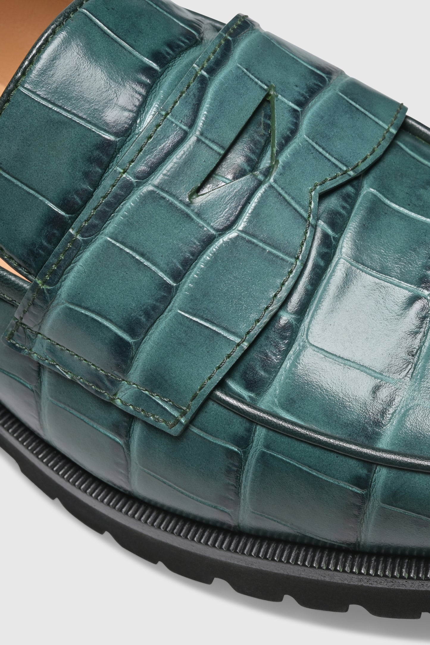 Loafer 1336 Cocco Stampato Verde