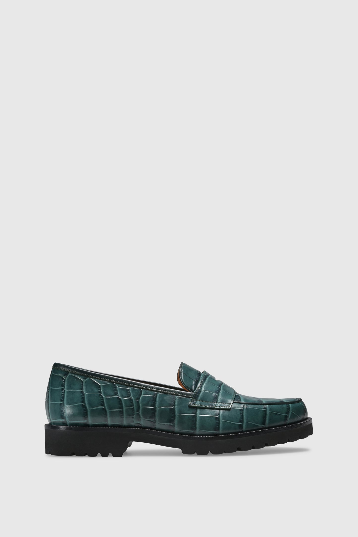 Loafer 1336 Cocco Stampato Verde