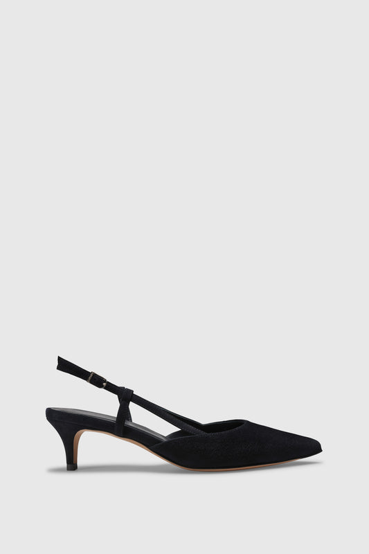 Slingback 9317 Camoscio Navy
