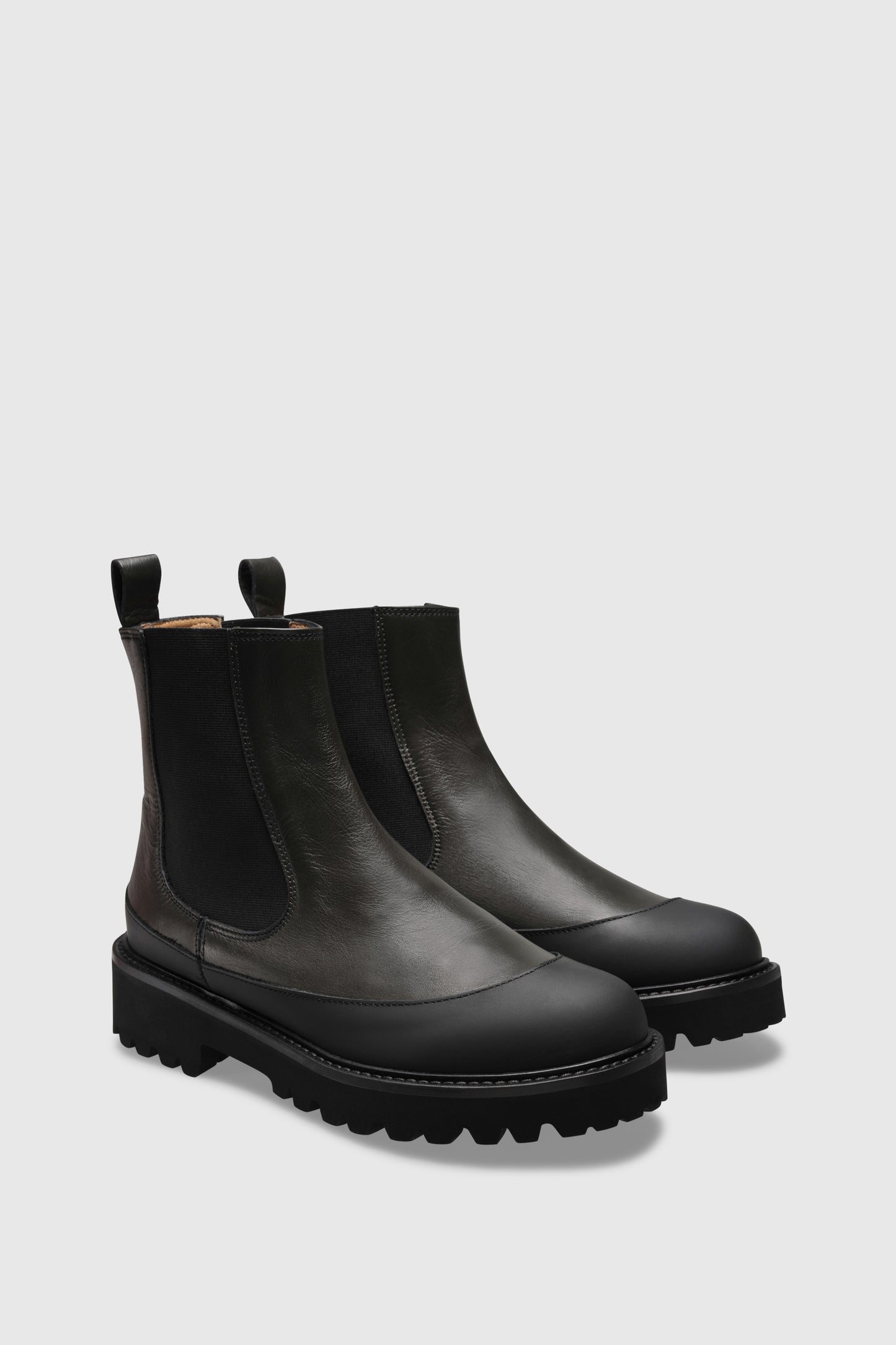 Ankle boots 8106 Vitello Khaki Black 