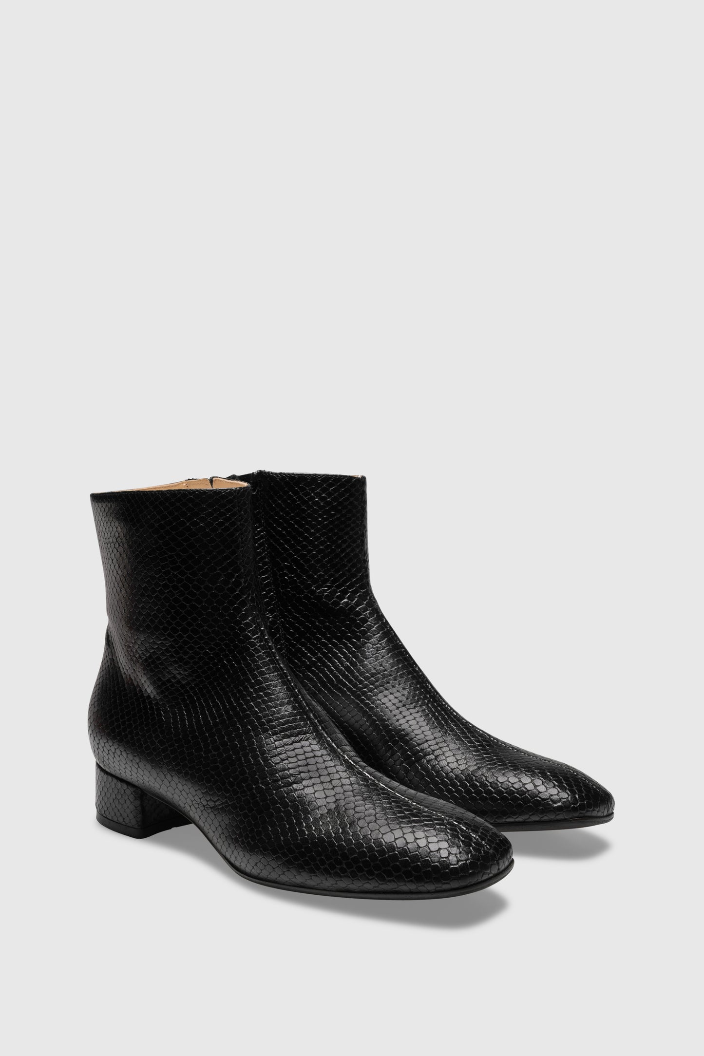 Ankle boots 9356 Pitone Stampato Black