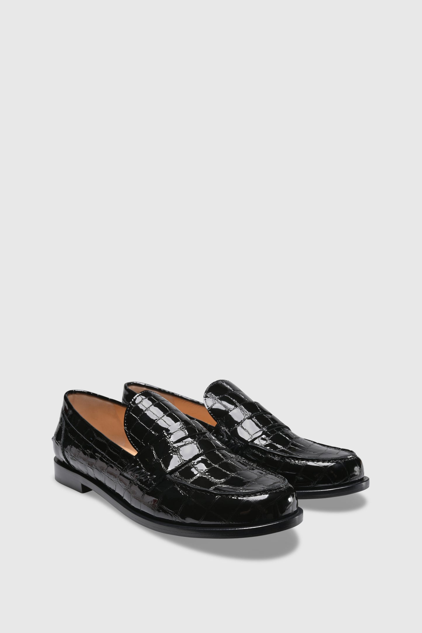 Loafer 9250 Cocco Stampato Vernice Black