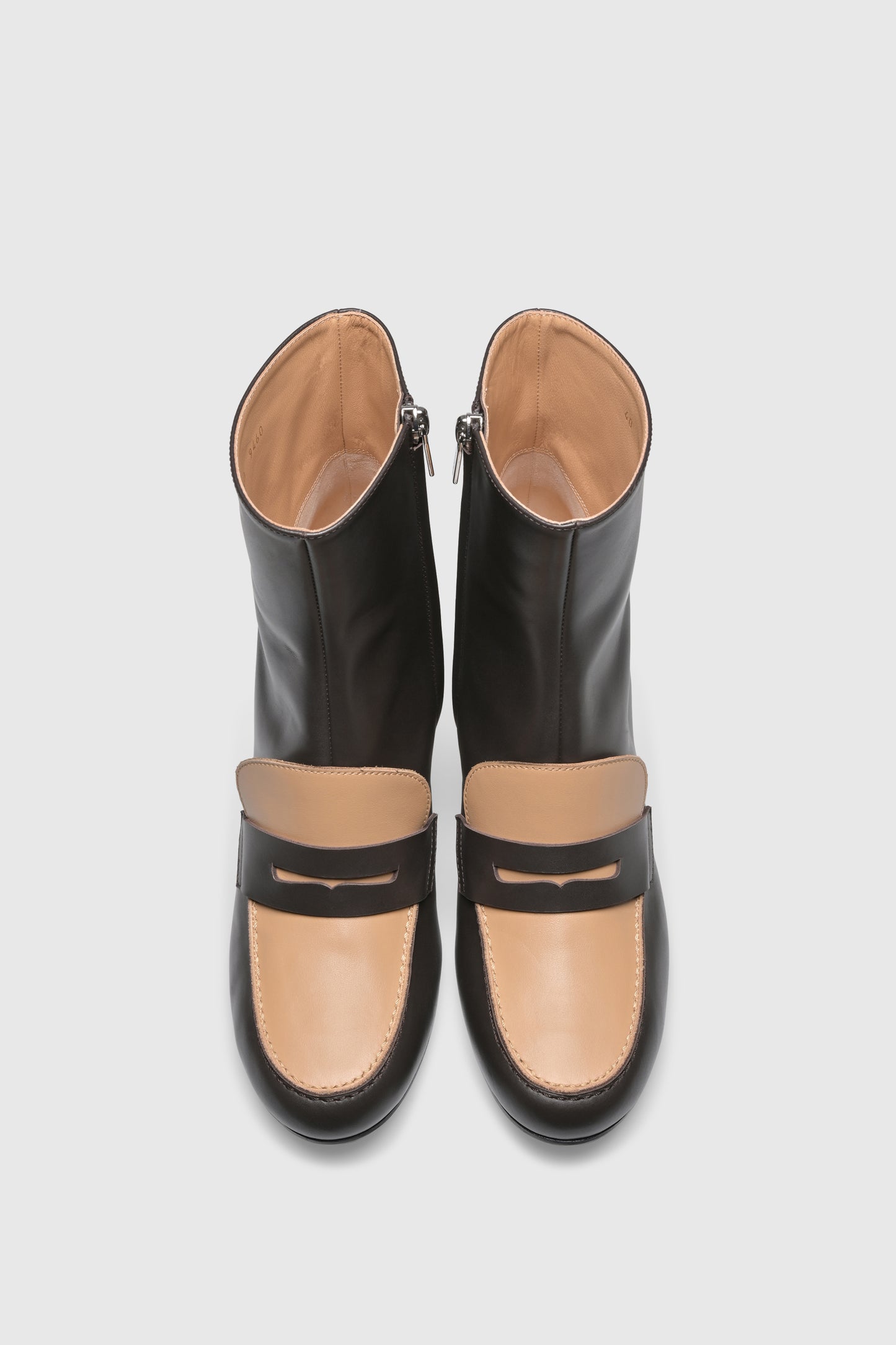 Ankle boots 9460 Vitello Chocolate Beige