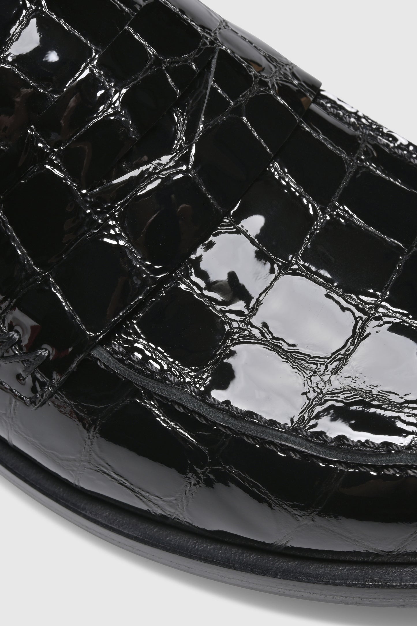 Loafer 9250 Cocco Stampato Vernice Black