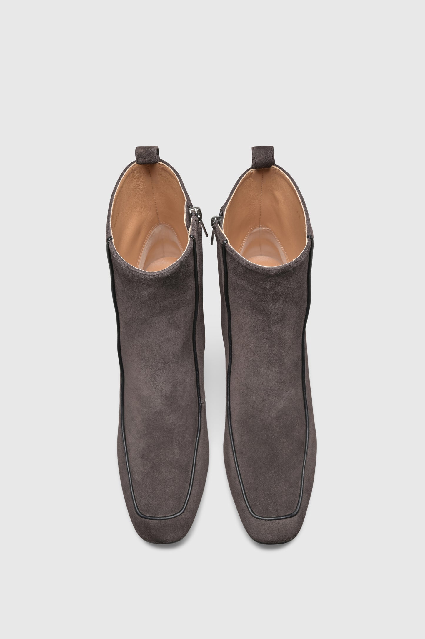 Ankle boots 9466 Velor Chocolate Black