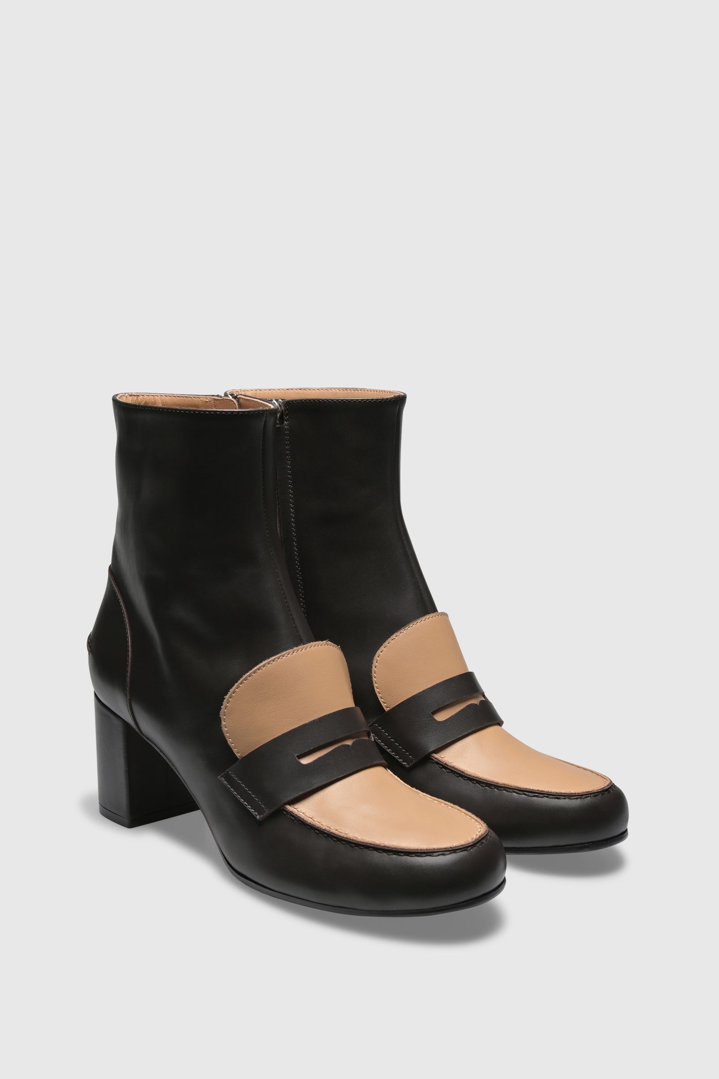 Ankle boots 9460 Vitello Chocolate Beige