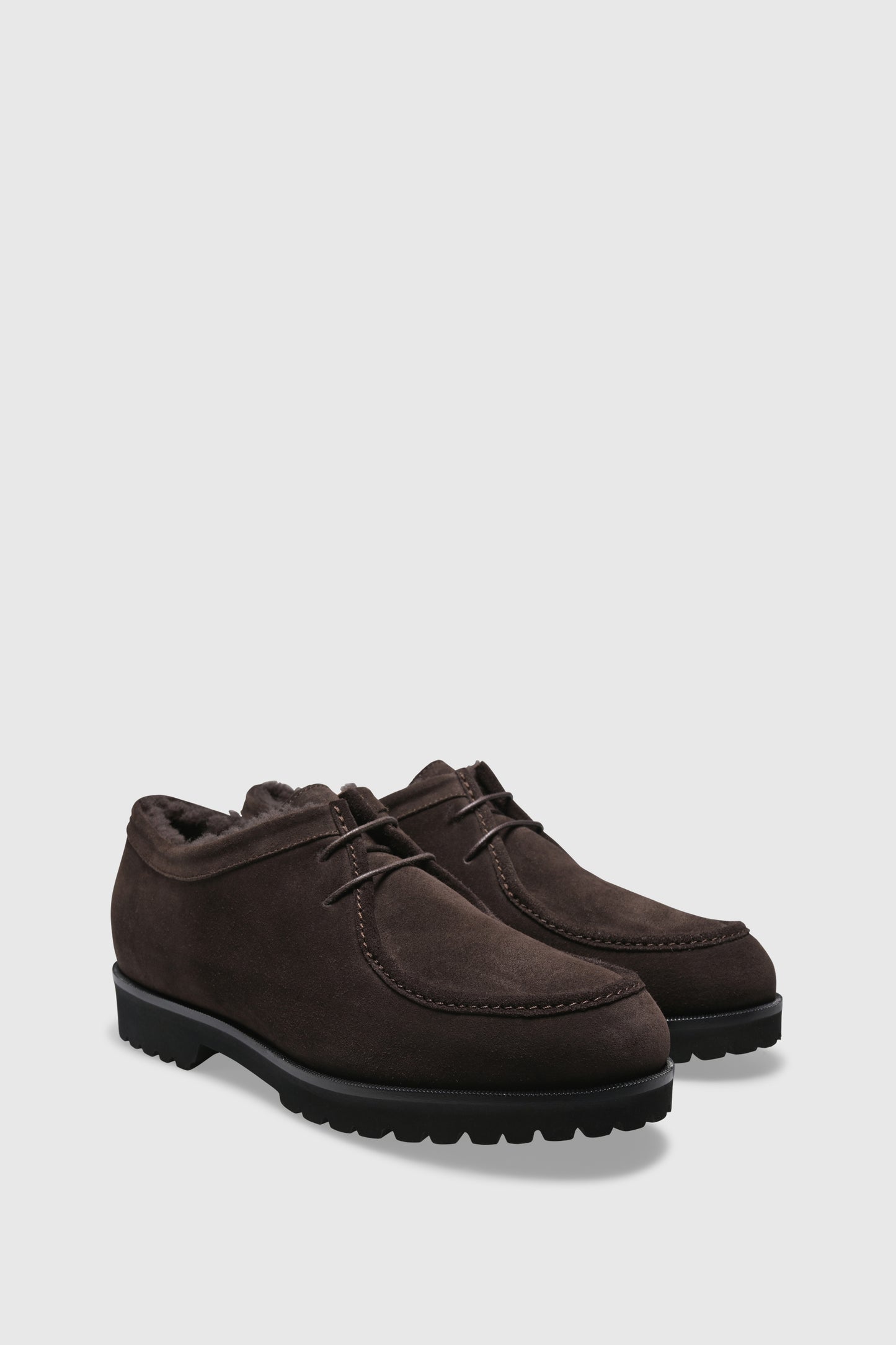 Stiefelette 9555 Velour Chocolate Shearling Chocolate