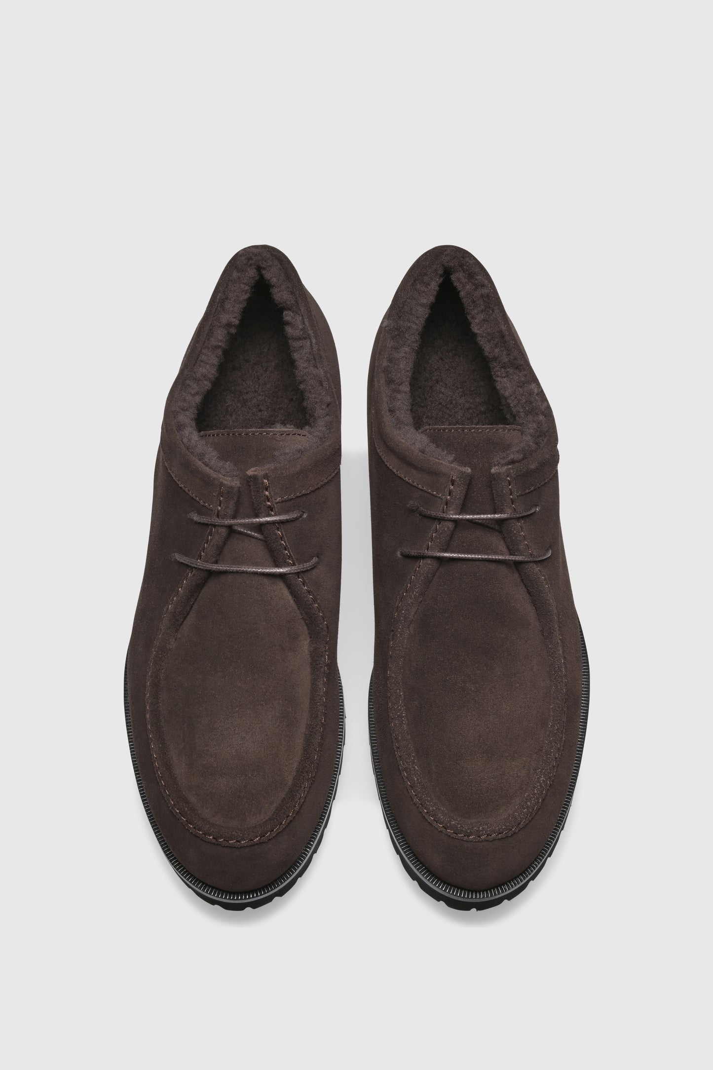 Stiefelette 9555 Velour Chocolate Shearling Chocolate