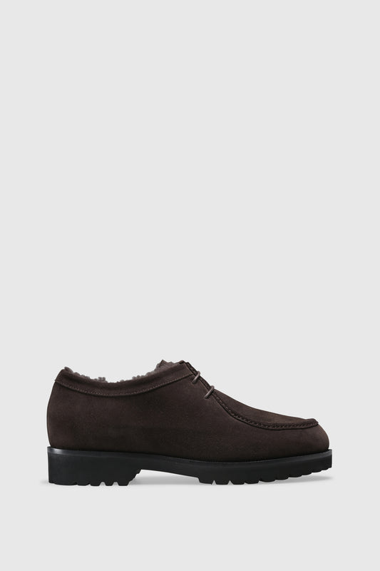 Stiefelette 9555 Velour Chocolate Shearling Chocolate