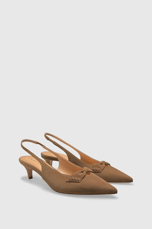 Slingback 9570 Camoscio Taupe