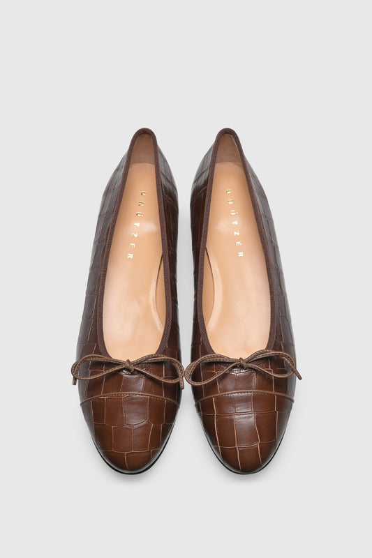 Ballerina 963 Cocco Stampato Chocolate