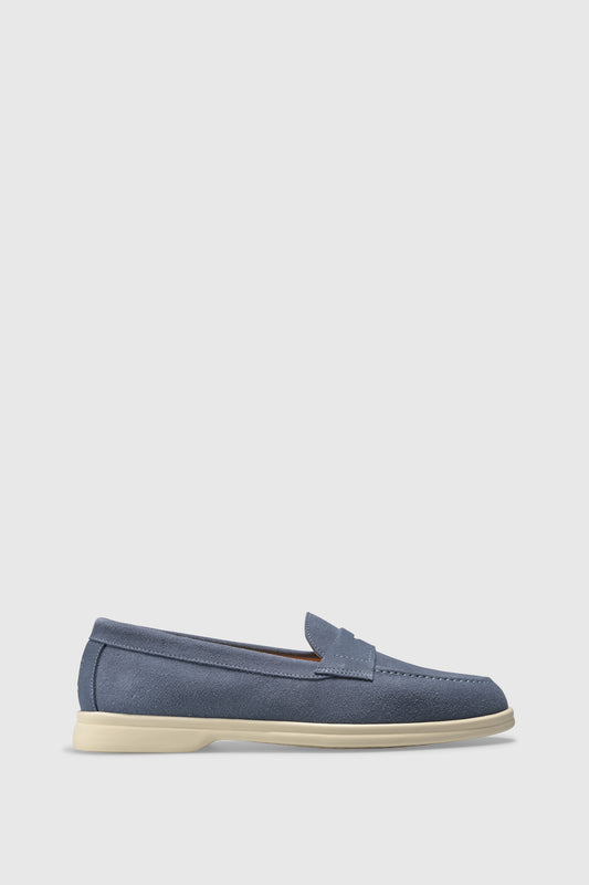 Loafer U130 Velour Light Blue