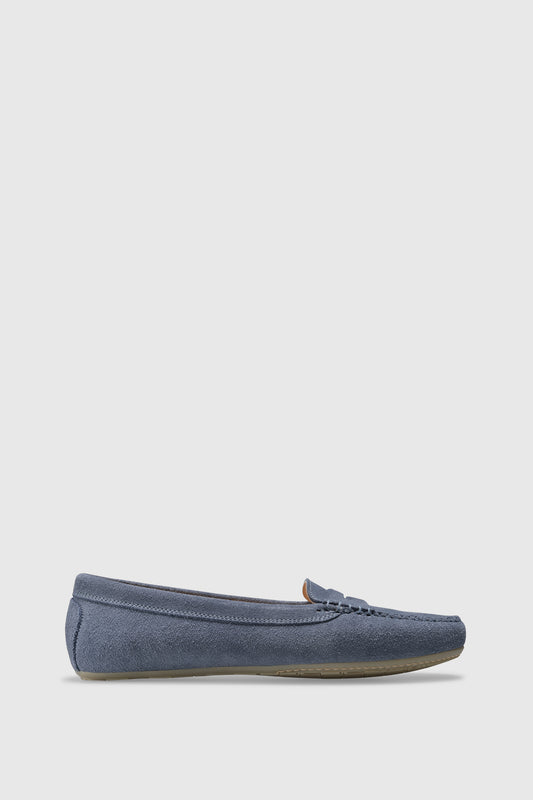 Loafer U150 Velour Light Blue