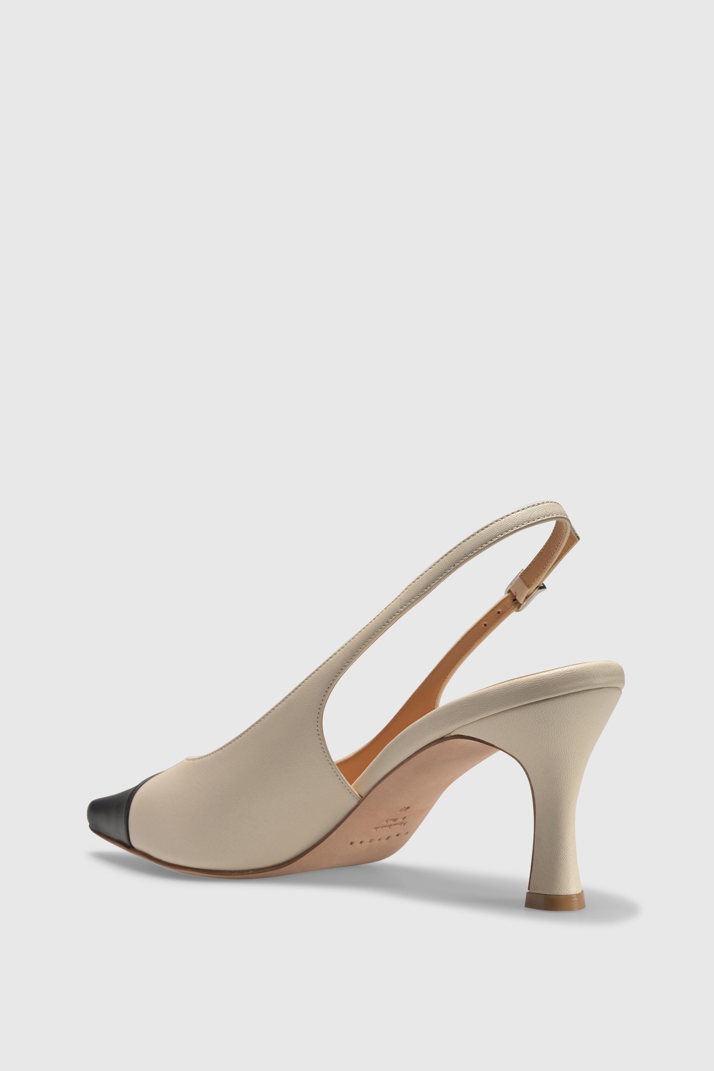 Slingback 9574 Nappa Latte Navy